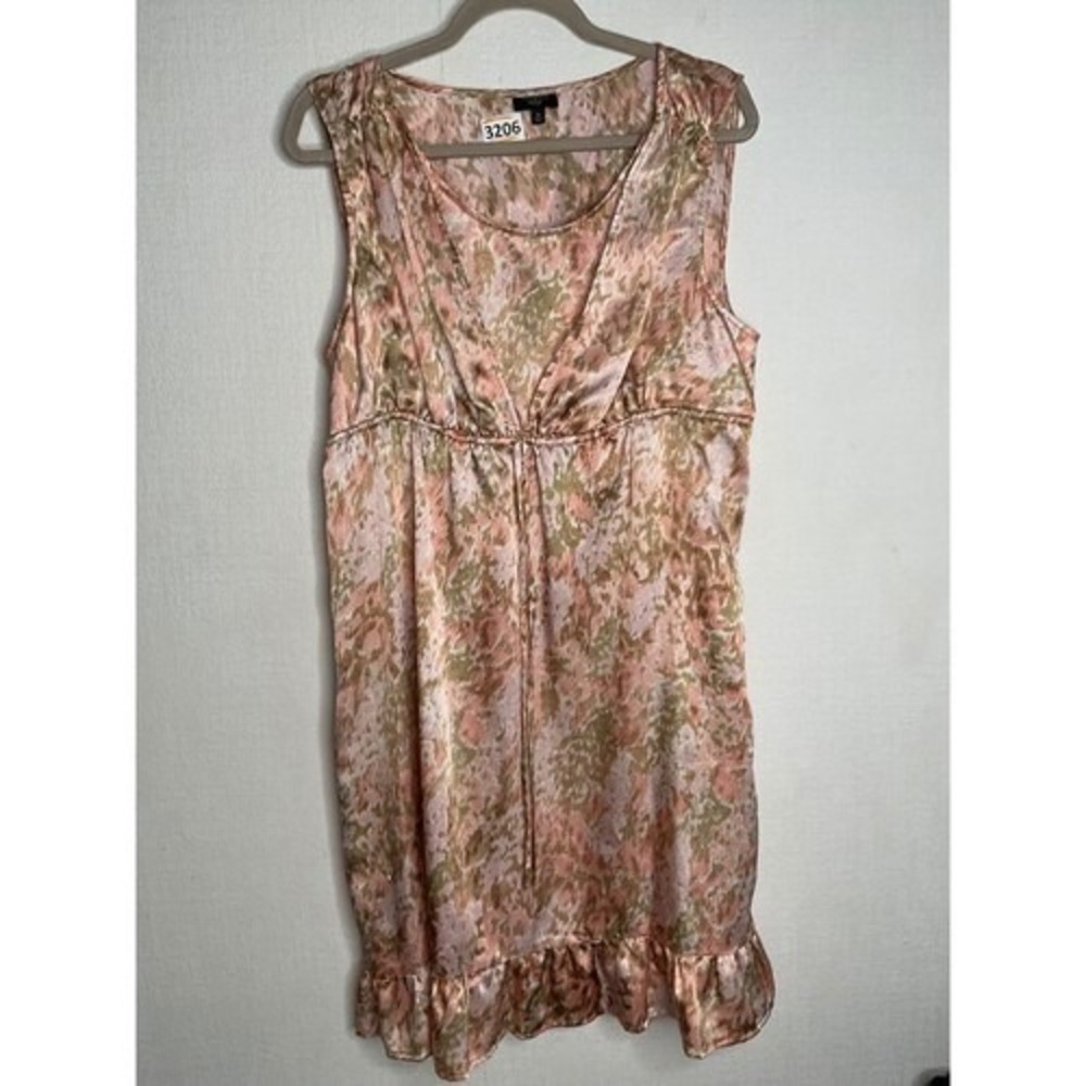 NWOT Talbots Floral Sleeveless RuffleHem Empire Waist Midi Dress Women 16P China